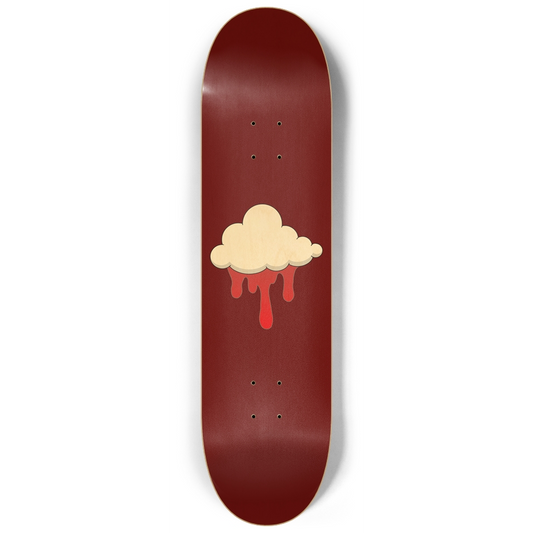 Red Naked Cloud Custom Skateboard