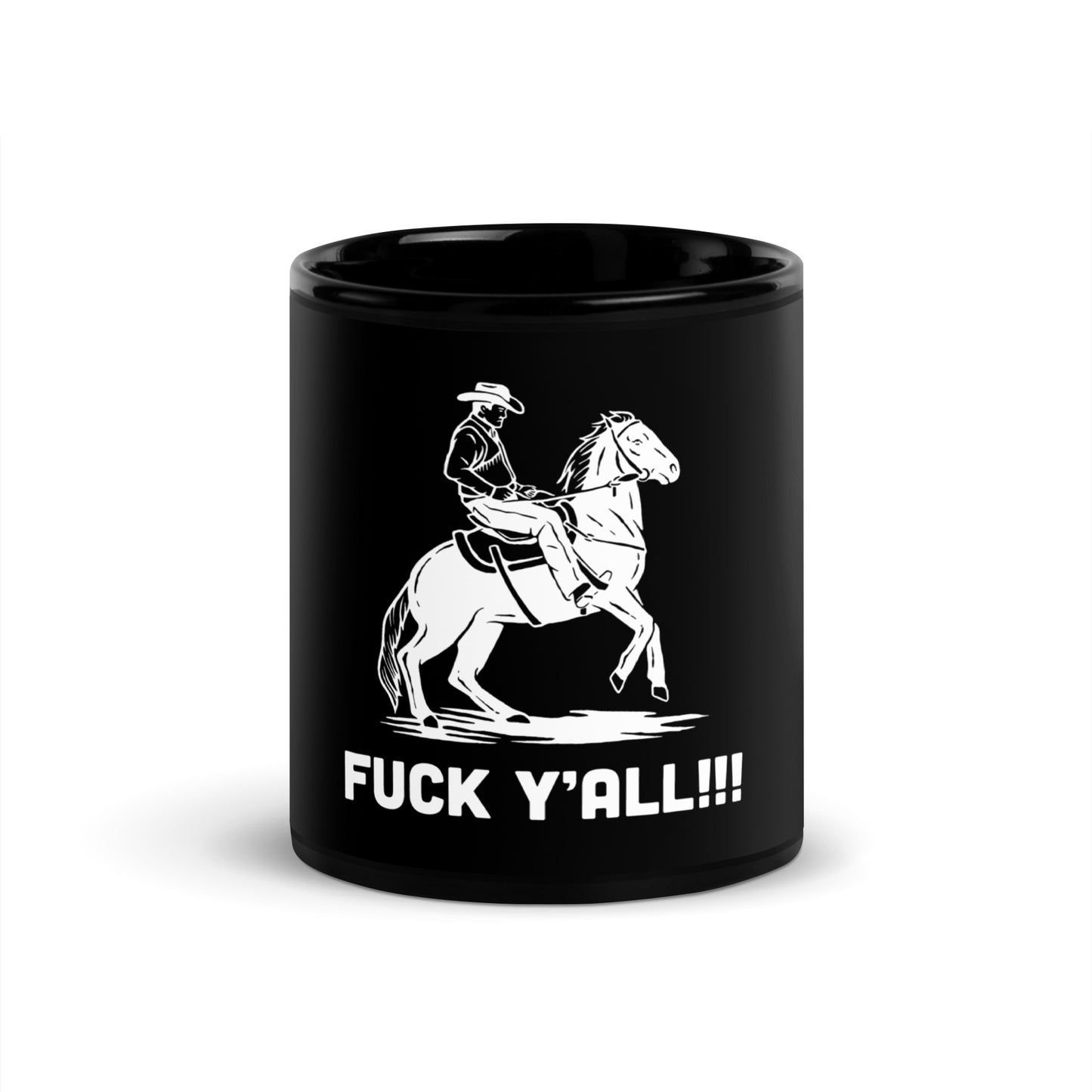 F*ck Ya'll Black Glossy Mug